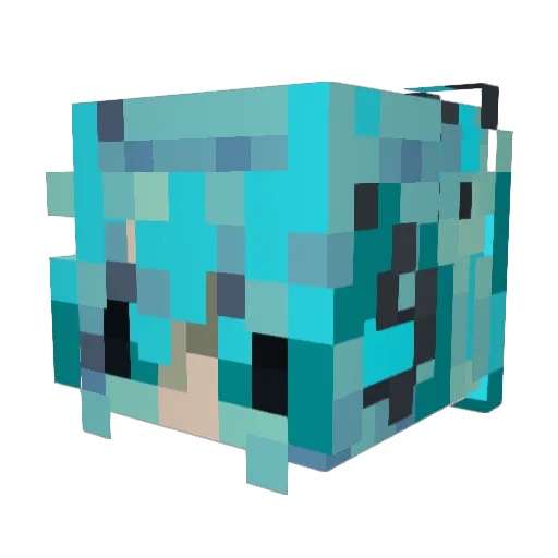 BigManSculk Minecraft avatar head, 3D render