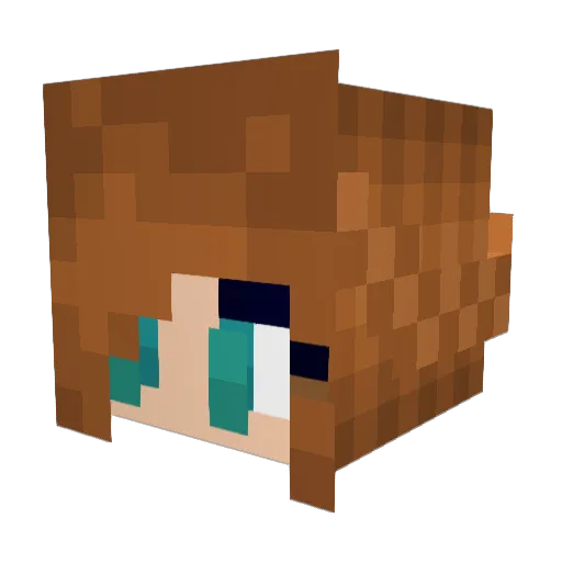 BigManShan Minecraft avatar head, 3D render