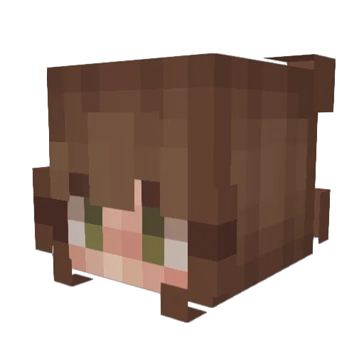 BigMan_O Minecraft avatar head, 3D render