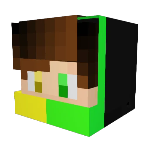 BigMany89 Minecraft avatar head, 3D render