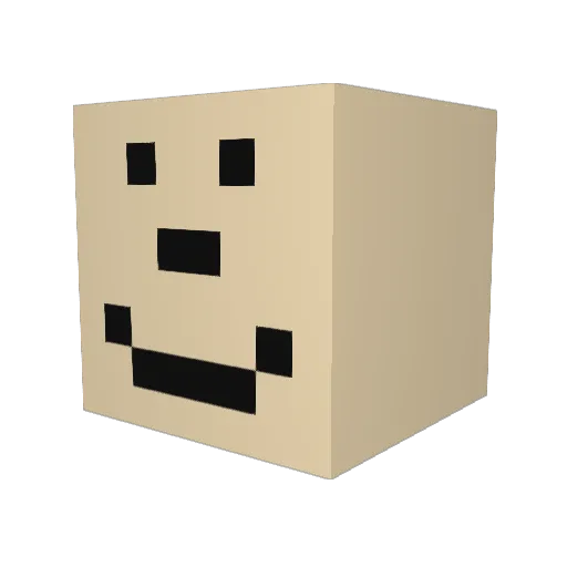BigMario14 Minecraft avatar head, 3D render