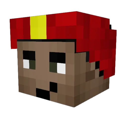 BigMathew Minecraft avatar head, 3D render