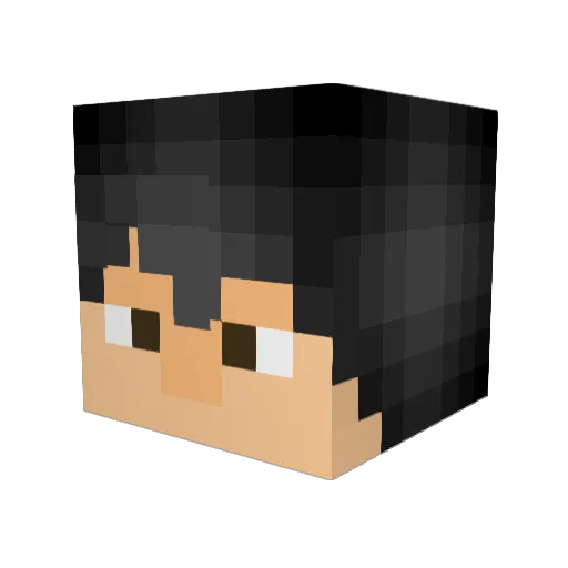 BigMe97 Minecraft avatar head, 3D render
