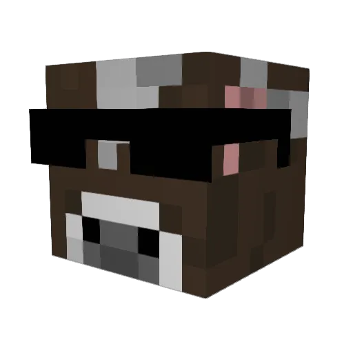 BigMeaney Minecraft avatar head, 3D render