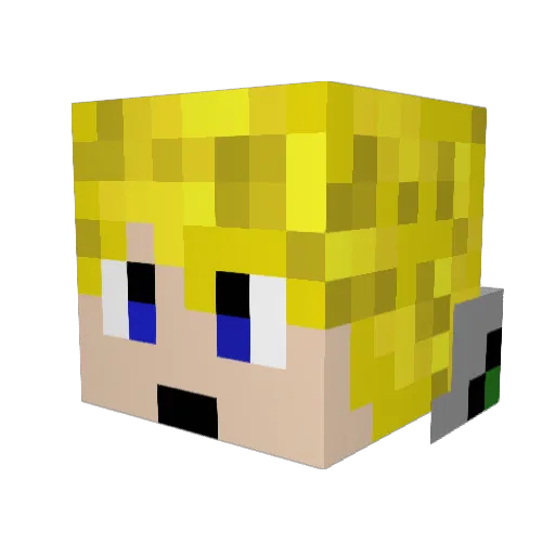 BigMicah Minecraft avatar head, 3D render