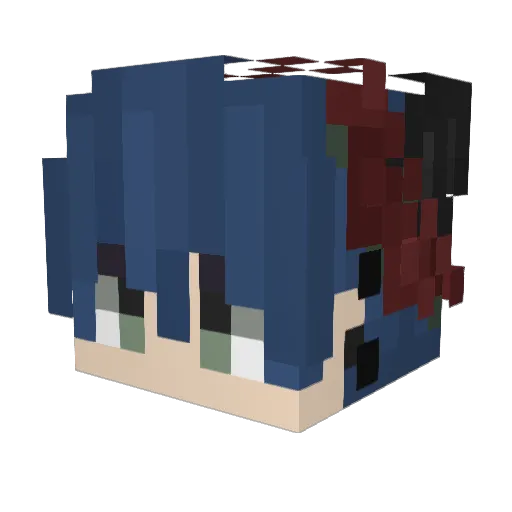 BigMiike_YT Minecraft avatar head, 3D render