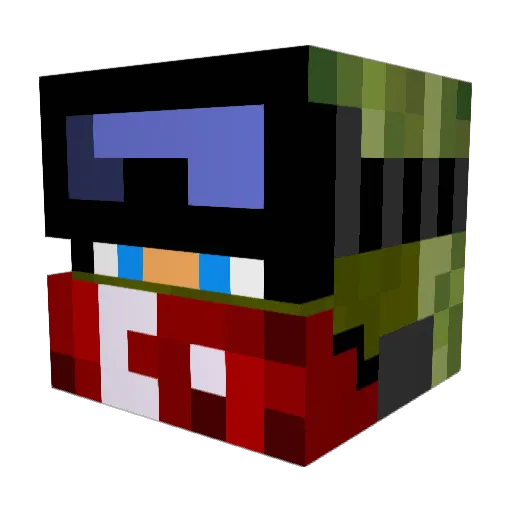 BigMike10000 Minecraft avatar head, 3D render