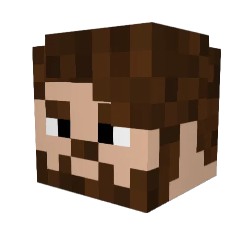 BigMikeOG Minecraft avatar head, 3D render