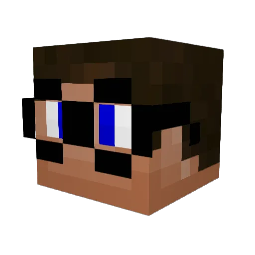 BigMikeVN Minecraft avatar head, 3D render