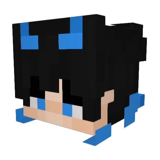 BigMiner08 Minecraft avatar head, 3D render