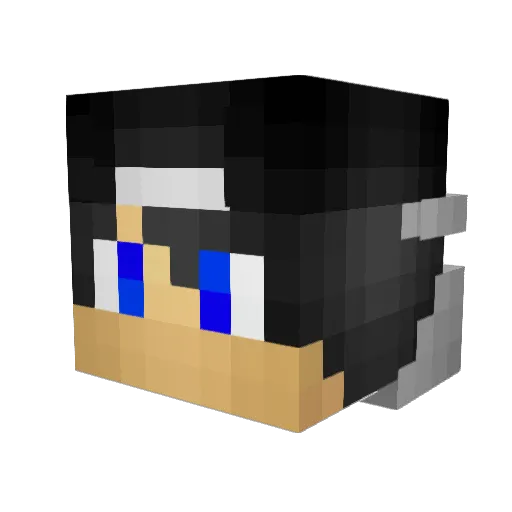 BigMinerWill Minecraft avatar head, 3D render