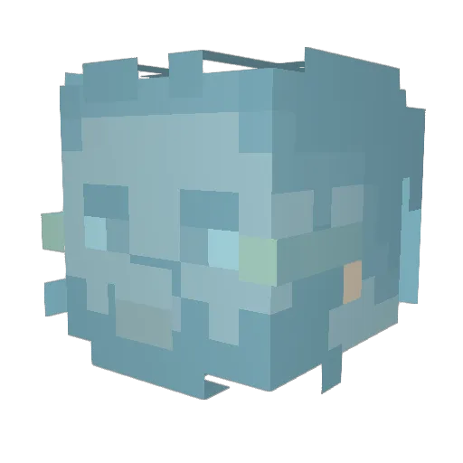 BigMonRaph Minecraft avatar head, 3D render