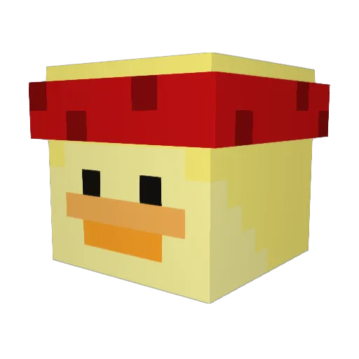 BigMongy Minecraft avatar head, 3D render