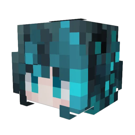 BigMonka Minecraft avatar head, 3D render