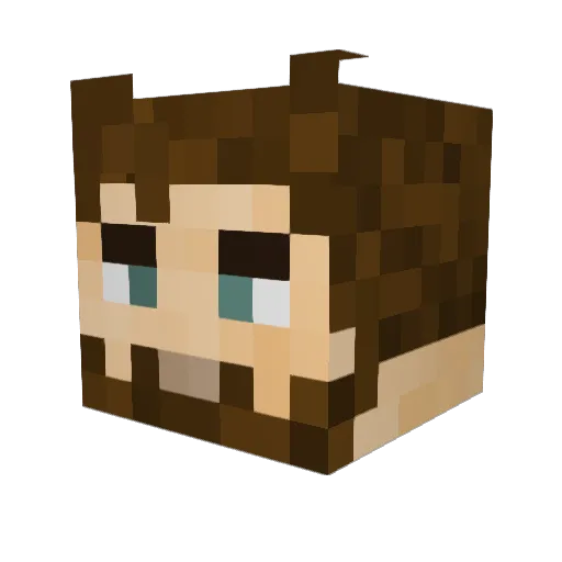 BigMonkeyPeepoo Minecraft avatar head, 3D render