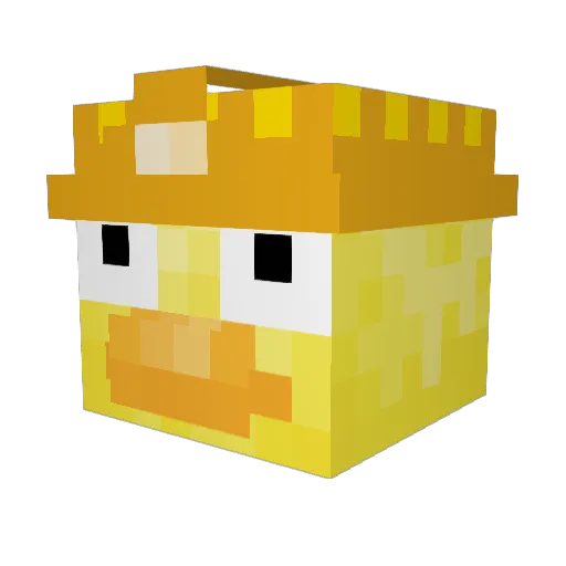 BigMush Minecraft avatar head, 3D render