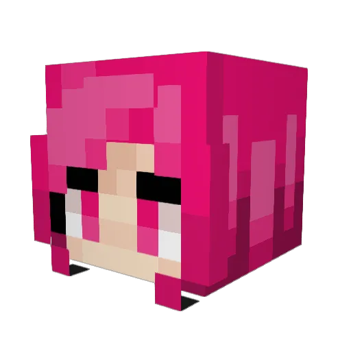 BigNashi Minecraft avatar head, 3D render