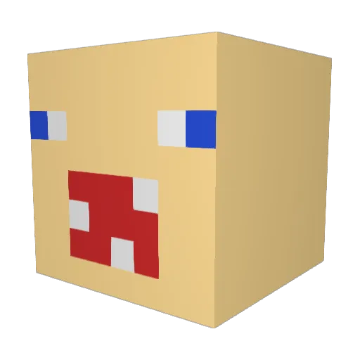 BigNasty88 Minecraft avatar head, 3D render