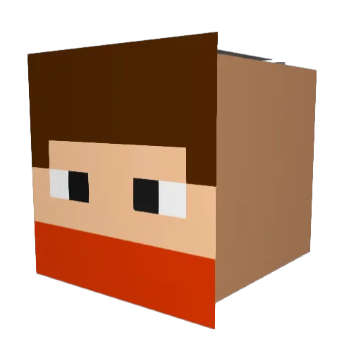 BigNetanjahu Minecraft avatar head, 3D render