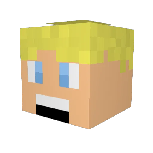 BigNoggin222 Minecraft avatar head, 3D render