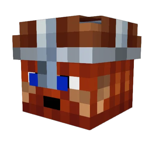 BigNorse Minecraft avatar head, 3D render