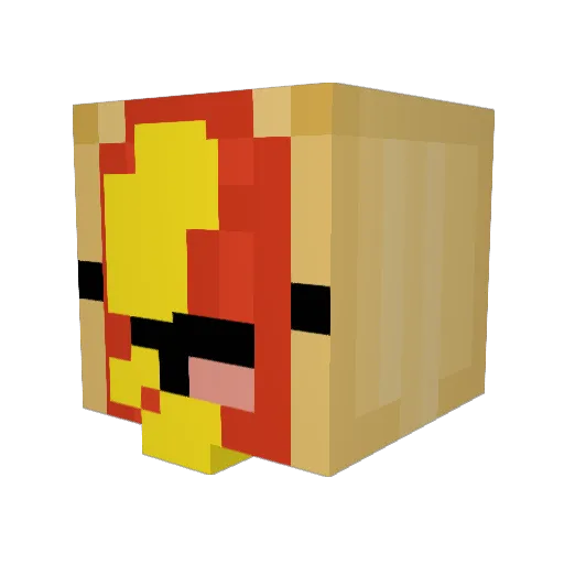 BigNubMoo_ Minecraft avatar head, 3D render
