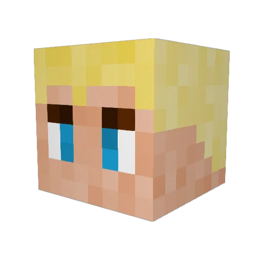 BigNuggie04 Minecraft avatar head, 3D render