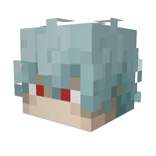 BigOke66 Minecraft avatar head, 3D render