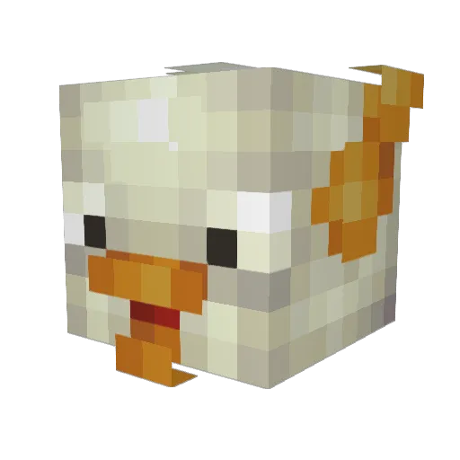BigOleBiscuit Minecraft avatar head, 3D render