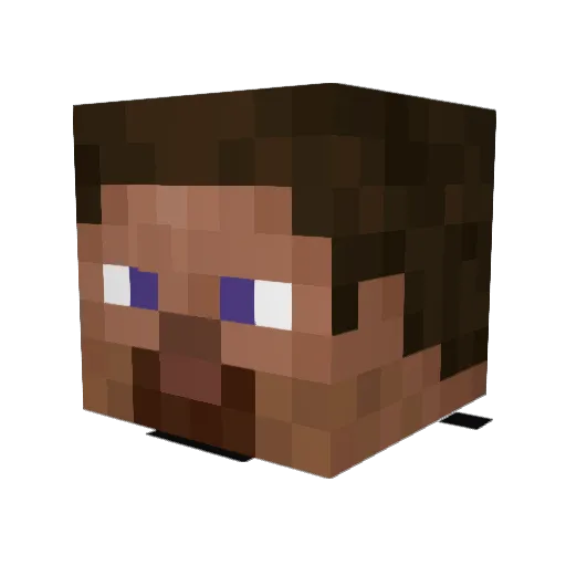 BigOq Minecraft avatar head, 3D render
