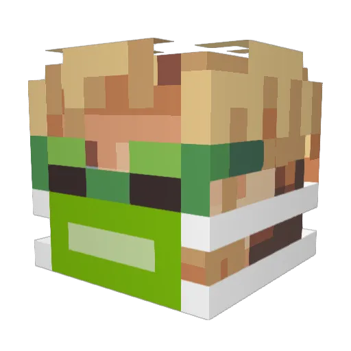 BigOuncePsN69 Minecraft avatar head, 3D render