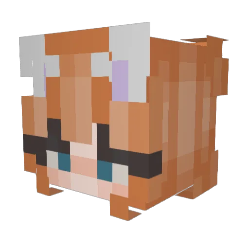 BigPappyKim Minecraft avatar head, 3D render