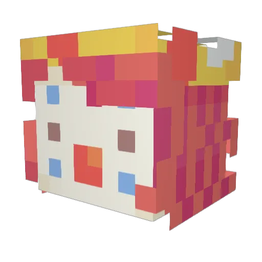 BigPooMaster Minecraft avatar head, 3D render