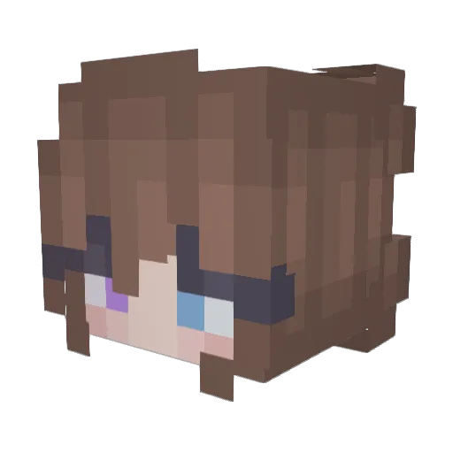 BigPorkBao Minecraft avatar head, 3D render
