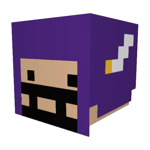 BigPotatoBrain Minecraft avatar head, 3D render