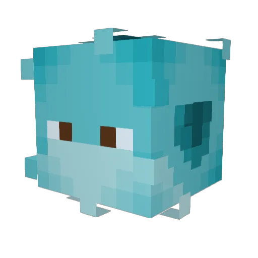 BigPufferr Minecraft avatar head, 3D render
