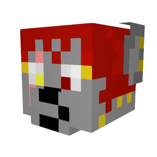 BigR115 Minecraft avatar head, 3D render