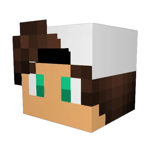 BigRao23 Minecraft avatar head, 3D render