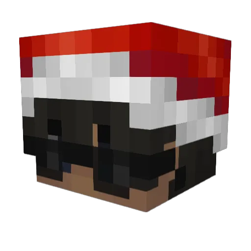 BigRay69 Minecraft avatar head, 3D render