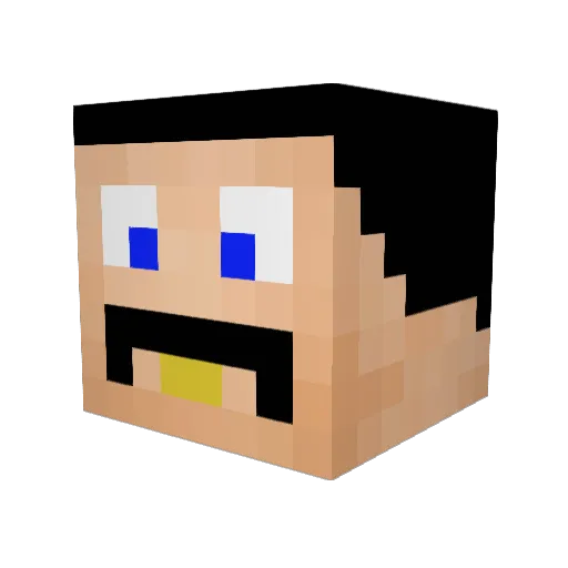 BigRenegade Minecraft avatar head, 3D render