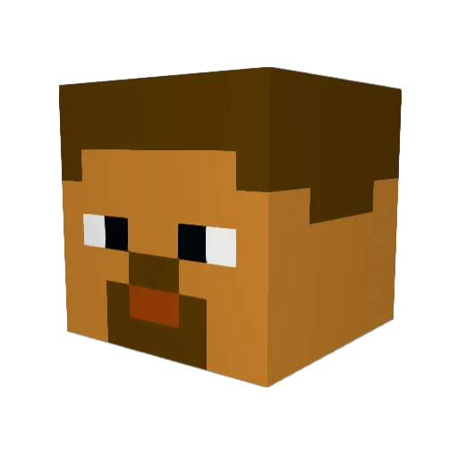 BigReny1222 Minecraft avatar head, 3D render