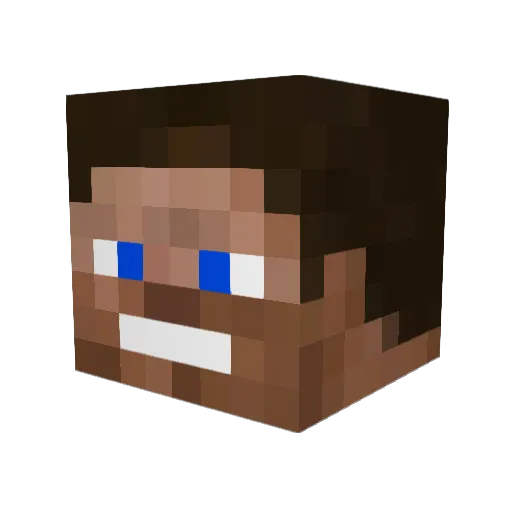 BigRich_ Minecraft avatar head, 3D render