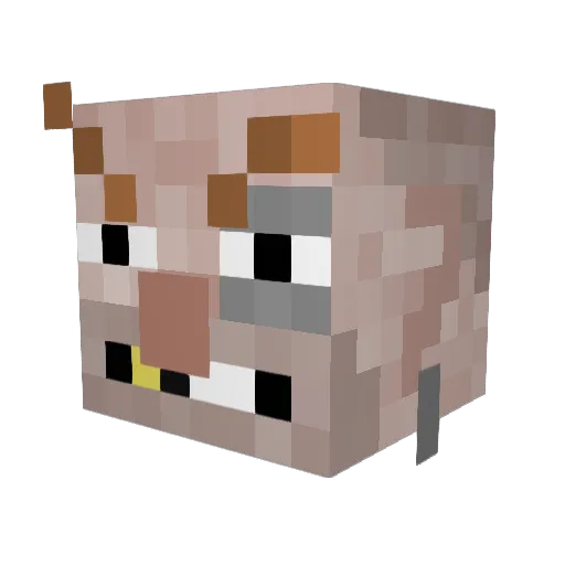 BigRichy Minecraft avatar head, 3D render
