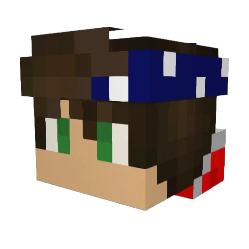 BigRig2299 Minecraft avatar head, 3D render