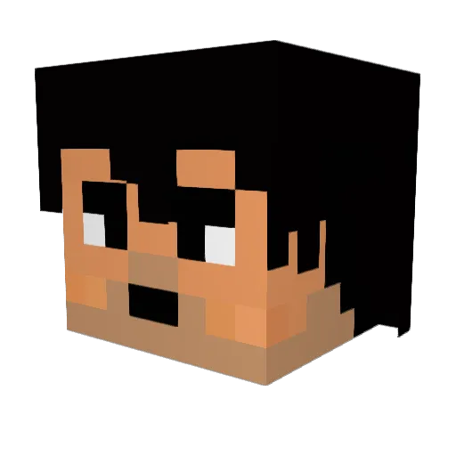 BigRockyGuy Minecraft avatar head, 3D render