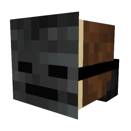 BigRotton Minecraft avatar head, 3D render