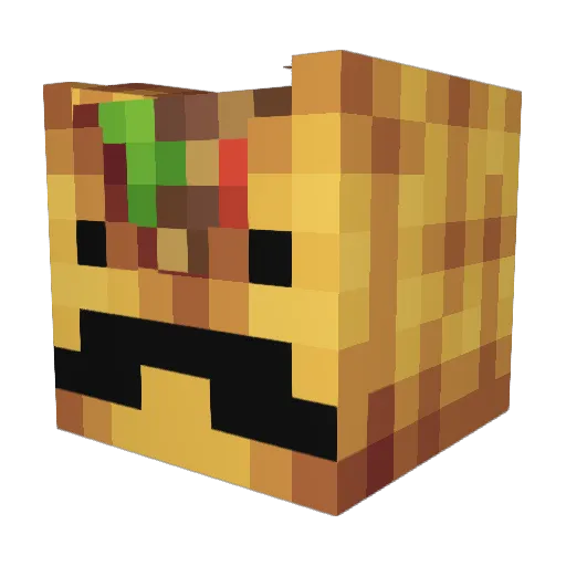 BigSafford Minecraft avatar head, 3D render
