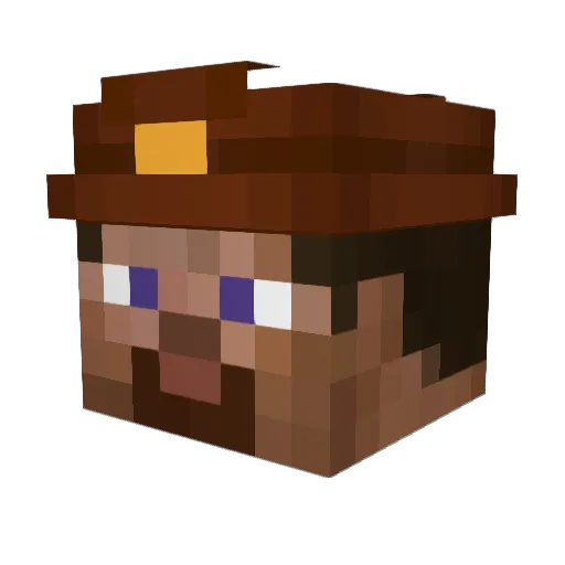 BigSalmon94 Minecraft avatar head, 3D render