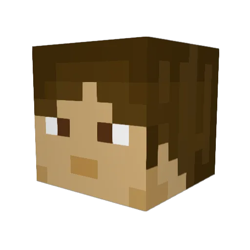 BigScrub1 Minecraft avatar head, 3D render