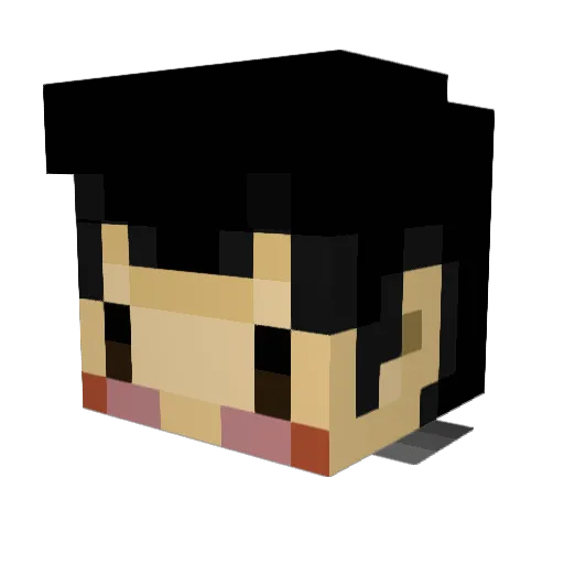 BigSharkZ Minecraft avatar head, 3D render